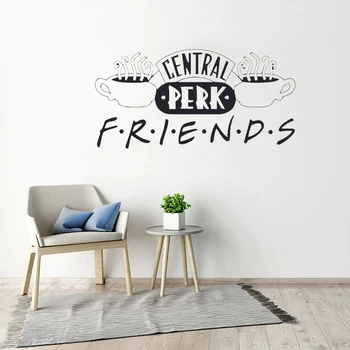 Central Perk Prieteni Logo Perete Decal Show TV Ușa Autocolante de Perete Pentru Camera de zi Dormitor Decor Acasă Vinil Autocolant Murală ph689