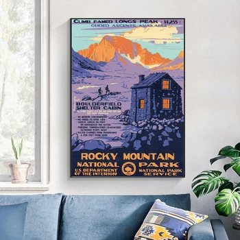 Pawnee Parcuri și Agrement Parcul Național Yellowstone Panza Pictura Postere si Printuri de Arta de Perete Poze Decor Acasă
