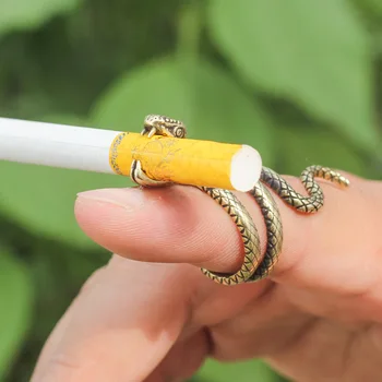 Creative Metal Clip Deget Țigări Titularul Inel Rack Vintage Accesorii De Fumat Fumător Cadou Pentru Femei, Bărbați Adulți Nefumători Ține