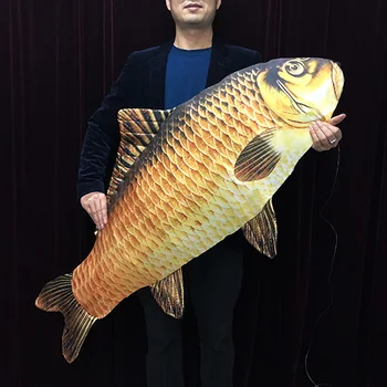 2019 Noi FISM Magic Jumbo Pește Apar Pește (130cm) Trucuri de Magician de Scena, Iluzii Pusti de Pește Apar Din Aer Amuzant