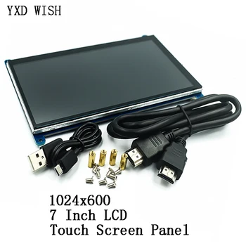 Portabil 7 Inch LCD Ecran Tactil Panoul de 1024x600 Full HD, HDMI, Display LCD DIY Monitor Display HD De Zmeura Display LCD 7inch