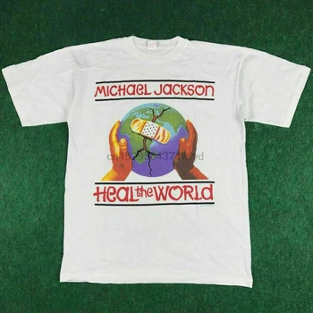 Rare Vintage Vindeca Lumea 1997 Michael Jackson World Tour Cămașă Nouă Retipărire