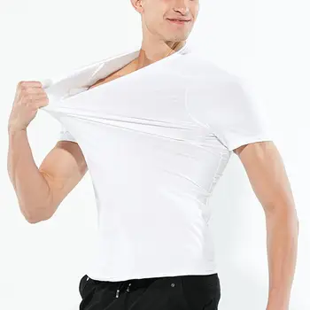 T-Shirt-Uri Anti-Murdar Impermeabil De Culoare Solidă Pentru Bărbați Tricou Moale, Cu Maneci Scurte Quick Dry Top