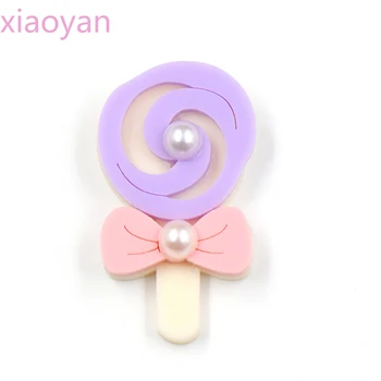 1.4 ÎN Cute Lollipop Brosa (Safty Pin) tăiat cu Laser Acrilic Bijuterii Pentru Fetita Cadou