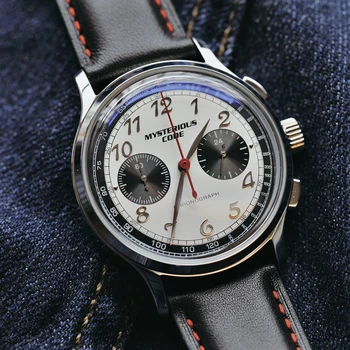 Vintage Ceas Pilot Cronograf Cuarț Ceasuri de mana 40mm Militare Chrono Ceasuri de Lux, Sport Panda Dial Ceasuri Cod Misterios