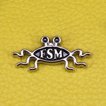 Flying Spaghetti email pin FSM brosa Pastafarian dumnezeu insigna amuzant Ateu ace gândirea religioasă broșe produse alimentare de bijuterii