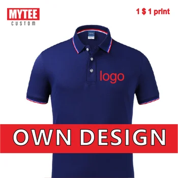 MYTEE Moda de Vara Tricou Polo Barbati Personalizate Broderie/Companie de Imprimare Logo-ul de Brand DIY Casual T-Shirt, Blaturi en-Gros
