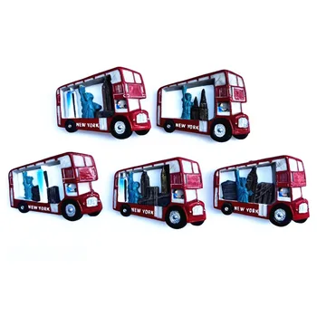 Statele UNITE ale americii New York Autobuz Statuia Libertății 3D Magneți de Frigider Turism Suvenir Frigider Magnetice, Autocolant Decor Colecție Cadou