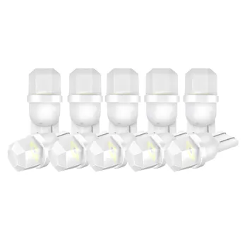 10buc Ceramice T10 3014 4SMD LED W5W Becuri cu LED-uri Rândul său, Masina Secundare de Lumină Lampă de poziție Auto Pană de Parcare Bec de Înmatriculare Semnal de Lumină
