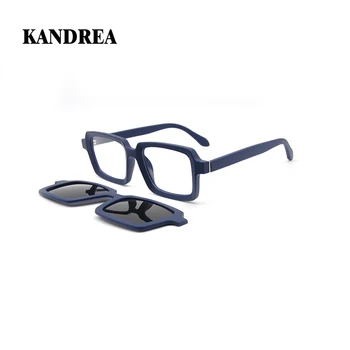 KANDREA Epocă Polarizat ochelari de Soare de Designer Bărbați Femei Ochelari de soare Clip-on Ochelari Optice Miopie Ochelari baza de Prescriptie medicala T1932