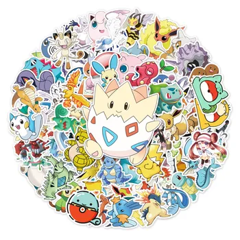 100 De Desene Animate Pokemon Animație Drăguț Creative Tendință Graffiti Decor Notebook Cana De Apa Frigider Depozitare Autocolante Diy