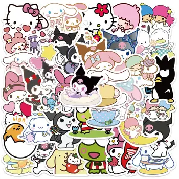 10/25/50pcs Sanrio Autocolante Drăguț Cinnamoroll Kuromi Melodia Mea Sticker Pentru Laptop Fete Sanrio Mea Melodie Anime Autocolante Jucarii Copii