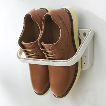 1 buc fără sudură, montat pe perete raft de pantofi de depozitare acasă tridimensionale de perete papuci de casă raft tocuri inalte pantofi de sport raft de depozitare