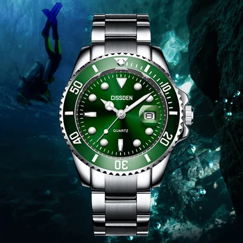 2021 Noi CISSDEN 40MM Bărbați Ceasuri de Lux, Marca Sport Impermeabil Cuarț ceas de mână Ceas Militar pentru Bărbați Ceas Relogio Masculino