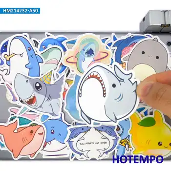 50PCS de Desene animate Amuzante Rechin Drăguț Animale de Mare Autocolant pentru Copil Album Notebook Valiza Skateboard Telefon Laptop Bicicleta Autocolante Jucarii