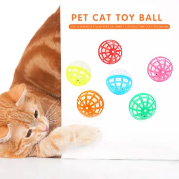 Formare Zero Rattle Mingea Pisoi Joc de Formare Interactive Amuzante animale de Companie Scobite Bell Jucării de Mestecat pentru Pisica Aleatoare