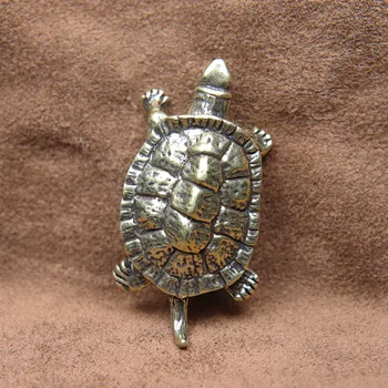 Cupru Pur Turtle Statuie Desktop Ornamente Vintage Din Alama Broască Țestoasă Miniaturi, Figurine Model De Jucărie Acasă Decoratiuni Accesorii