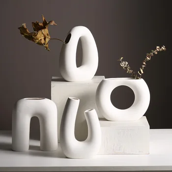 Vaza Ceramica Decor Acasă Decorare Camera Sculptura Ghiveci Decor Acasă Accesorii Creative, Arta De Flori Vaza Meserii
