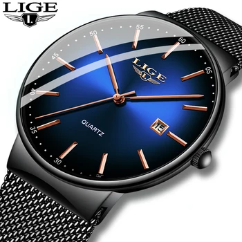 LIGE 2022 Top Brand de Lux Ceas Casual Pentru Bărbați Impermeabil Moda Ceas de Cuarț Ceasuri Subțire Ceas de mână Hombre Relogio Masculino