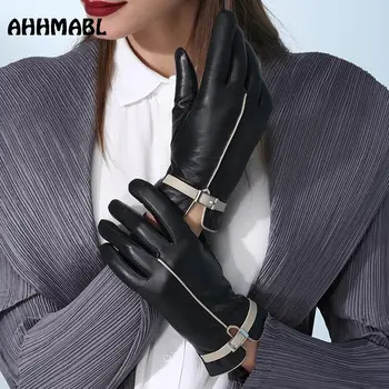 De înaltă Calitate Elegant pentru Femei Mănuși de Piele Originale touch Screen Mănuși de Toamnă de Primăvară de Iarnă Termale Calde la Modă de sex Feminin Mănușă G570