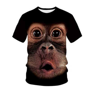 2022 Funny T-Shirt Maimuta Gorila de Imprimare 3D Streetwear Bărbați Femei Animale Moda Tricou Hip Hop Topuri Tricou Copii Îmbrăcăminte pentru Băieți