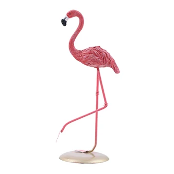 13 Stiluri De Culoare Roz Stand De Afișare Pasarea Flamingo Statuie Ornament Collectiable Figurina