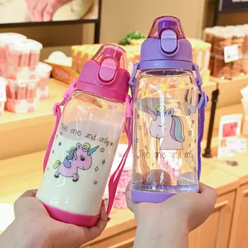 Sticla de apa pentru Fata Kawaii Drăguț BPA Gratuit Copii Băiat de Școală Copiii Sticle de Băut