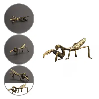 Mantis Decor Din Alama Mantis Figurina Ușor Manopera Excelente Micro Minunat Peisaj Mantis Ornament