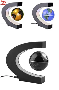 Creative Birou de Sus a Afișajului C Forma LED Harta Lumii Decor Levitatie Magnetica Plutitoare Glob de Lumină CI