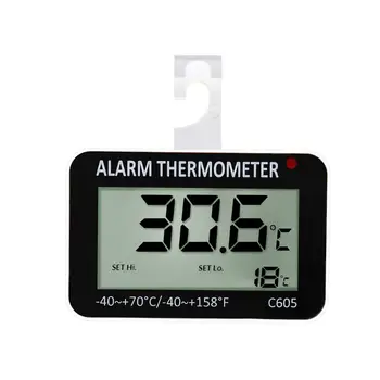 Agățat Magnetic Digital cu Alarma Termometru pentru Frigider cu Congelator de Înaltă și Joasă Temperatură Alarmă Baterie Incluse Picătură de Transport maritim