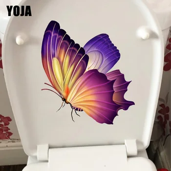 YOJA 19.Sezonul 6 episodul 21.4CM Inteligent Fluture Colorat Copii, Camere de Perete Autocolant Casa Decor Amuzant Toaletă Decal T1-2019
