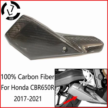 Piese de motociclete De 100% din Fibra de Carbon Carenaj Evacuare Coajă de Protecție se Potrivesc Pentru Honda CBR650R CB650R 2017 2018 2019 2020 2021