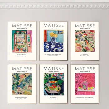 Vintage Henri Matisse Abstract, Arta de Perete Panza Pictura Nordică Postere si Printuri Expoziție de Imagini de Perete pentru Living Decorul Camerei