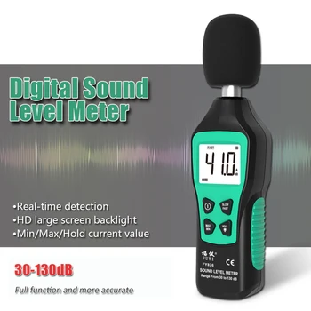 Sunet Digital la Nivel de Metru Decibel Metru de Zgomot Audio Detector 30~130db Rapid/lent Două Moduri de Metru de Zgomot de Măsurare