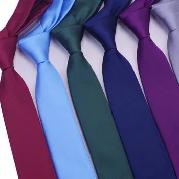 Ricnais Slab Cravata din Poliester Simplu Cravate Pentru Barbati Costum de Nunta Slim Clasic de Culoare Solidă Gât Cravata Casual Pur 6cm Cravata Rosie