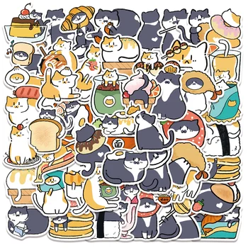 10/30/50PCS Kawaii Pic de Grăsime Cat Impermeabil Autocolante Animale Scrapbooking Frigider Telefon Amuzant Stil Japonez Pisica Decal Autocolant