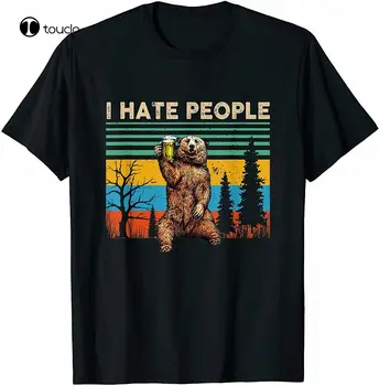 Urasc Oamenii - Ursul Bea Bere Cadouri Amuzante T-Shirt, Tee Shirt