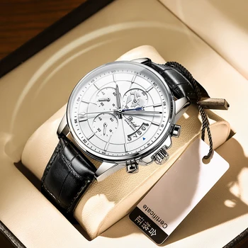 2022 noi Multifuncional Barbati cuarț impermeabil luminos ceasuri de Moda om de Afaceri Cuarț ceas de Lux montre homme
