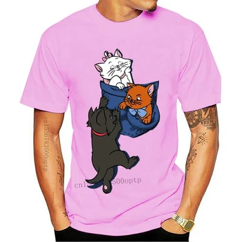 Noi din Bumbac 100% O-gât Personalizate Imprimate Tricou Barbati tricou Aristo-Buzunar - pisicile aristocrate Femei T-Shirt