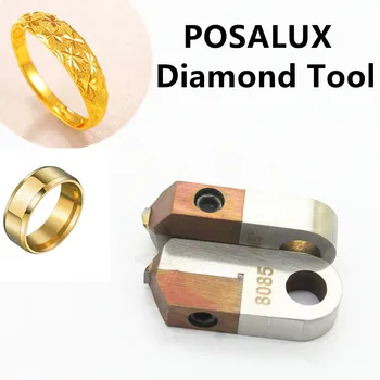 Face bijuterii Instrumente de Lustruire V Forma Plat Diamond MCD Laser Posalux Cutter pentru Aur, Argint, Alama Gravat Cuțit