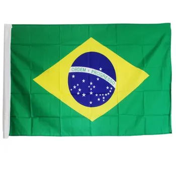 De înaltă calitate Steag Brazilian Poliester Brazilia Național steagul Braziliei 90x150cm