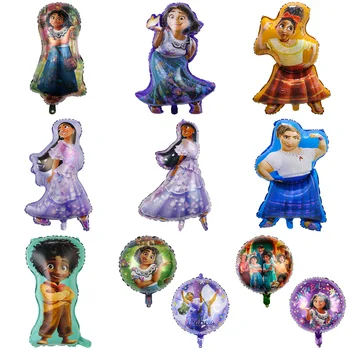 1 buc Disney Encanto Decoratiuni Ziua de nastere Mirabel Isabela Baloane Folie Copii Favoruri de Partid Cadouri Desene animate cu Heliu Globos Copil de Dus
