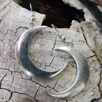 Semiluna cercei mystic gotic bijuterii Lunar vrăjitoare celtice Pagane Wicca luna Luna faza witchy Zeita de Moda femeie cadou